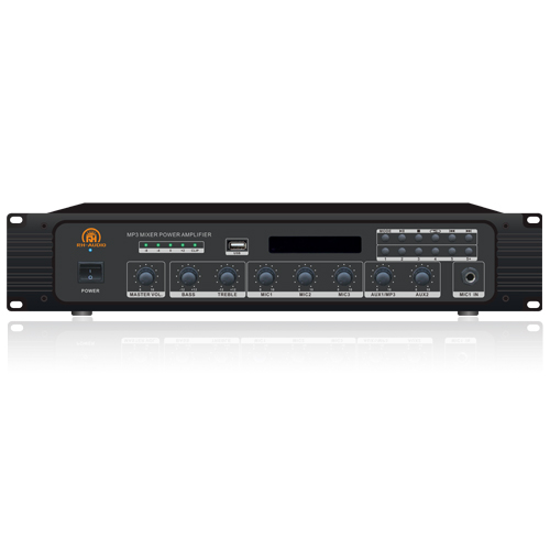 Sistema de PA Amplificador Mezclador BT / MP3 / FM