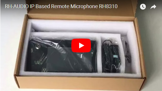 RH-AUDIO IP basado en micrófono remoto RH8310