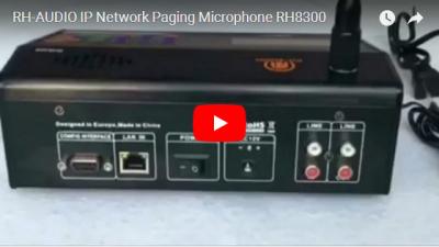 Micrófono de paginación de red IP RH-AUDIO RH8300