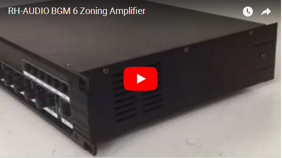 RH-AUDIO BGM 6 Amplificador de Zonificación