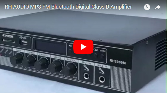 RH AUDIO MP3 FM Bluetooth Digital Amplificador de Clase D