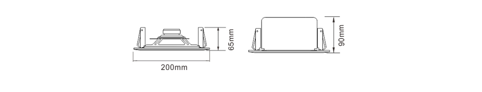 RH-AUDIO Surface Mount Ceiling Speaker RH-T35 Size