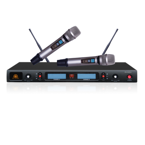 Micrófono inalámbrico UHF de 2 canales RH360U